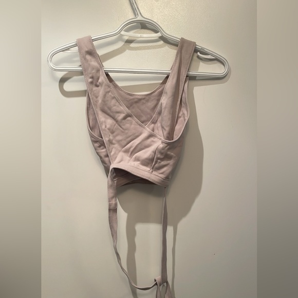 Wilfred tie around crop top in pastel purple size small - Picture 2 of 3